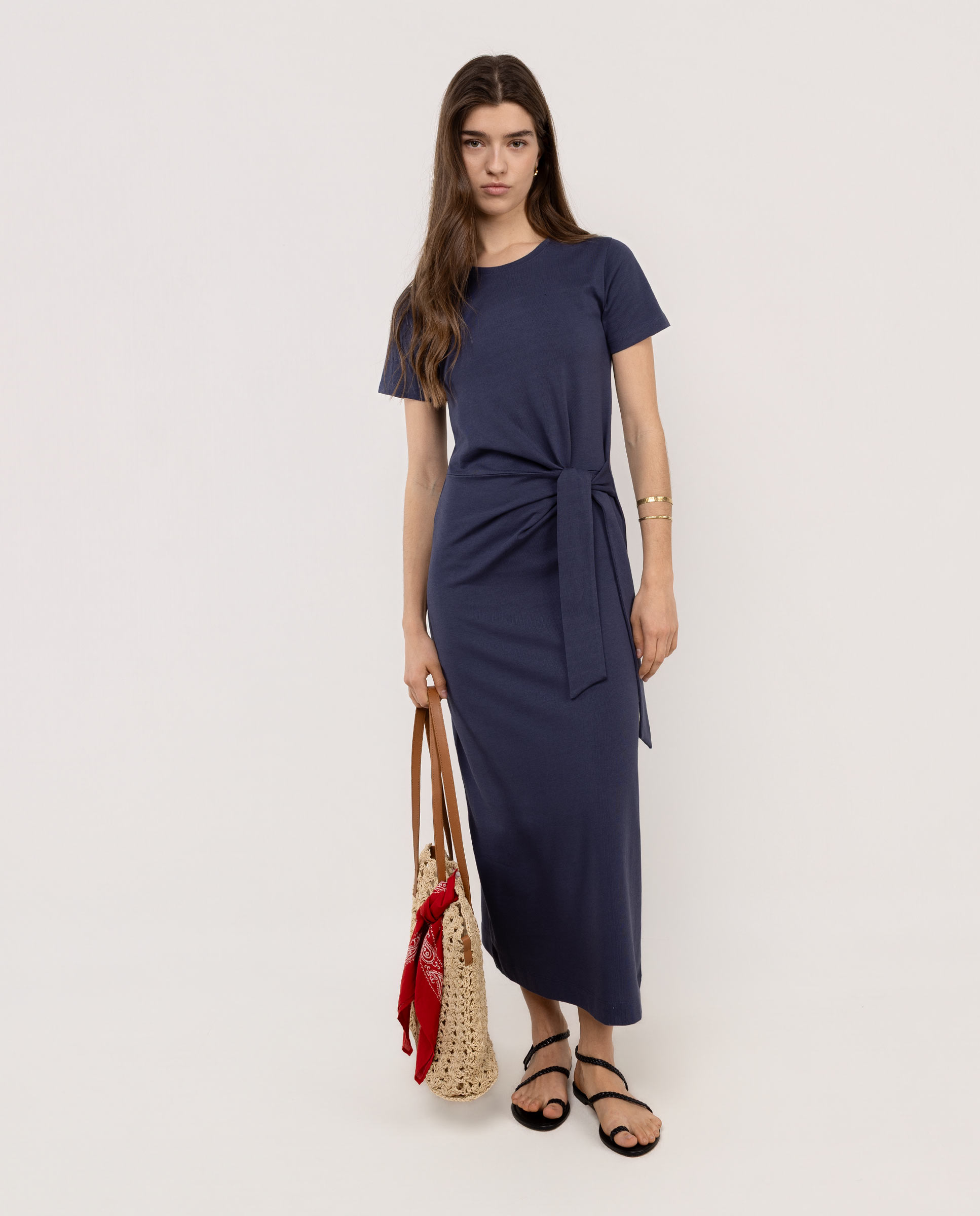 Vestido Holly Punto Azul