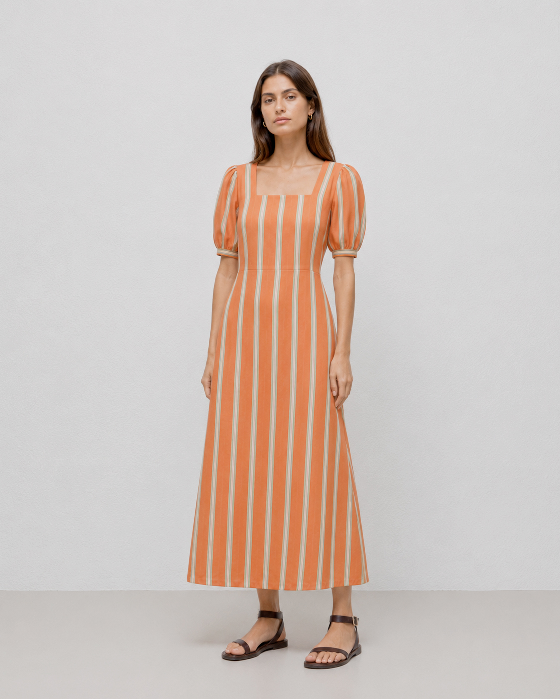 Vittoria Kleid mit Streifenmuster