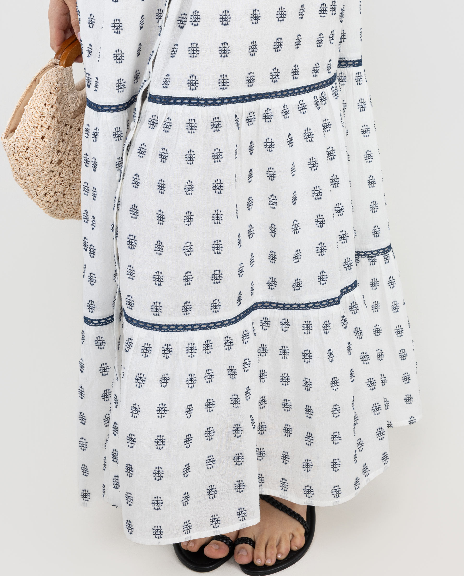 Vestido Bruna Midi Bordados