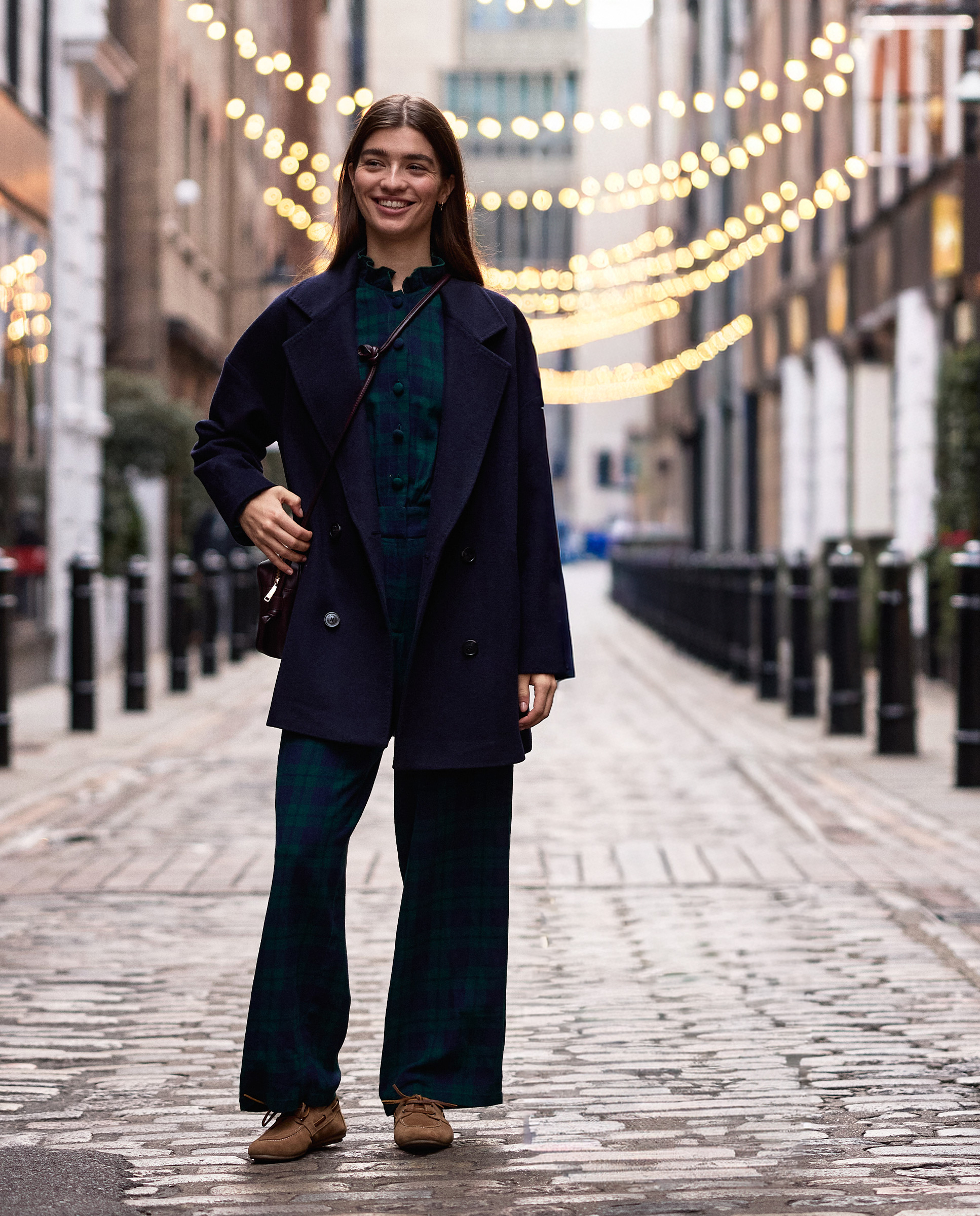 Blue Tartan Jumpsuit