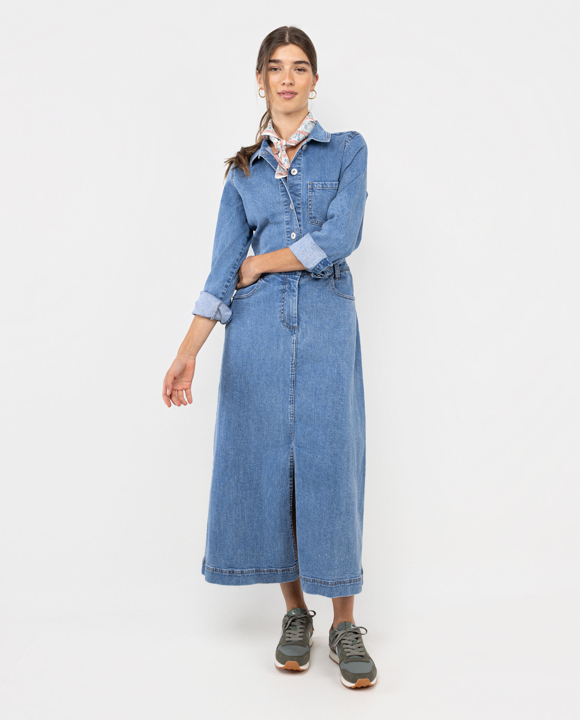 Long Denim Dress