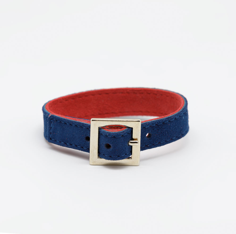 Navy/Red Bracelet W/ Buckle
