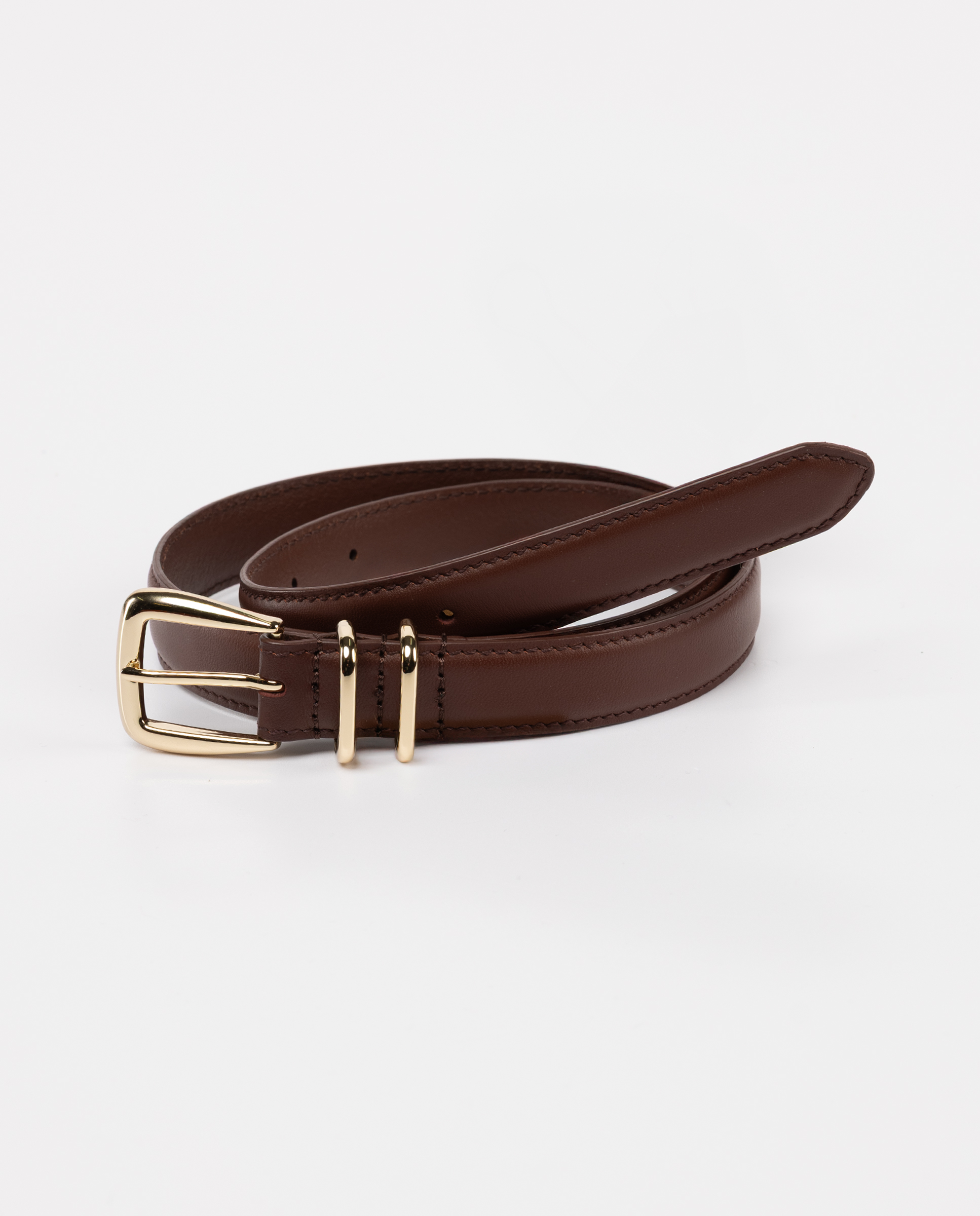 Cinto Willow, couro bordô