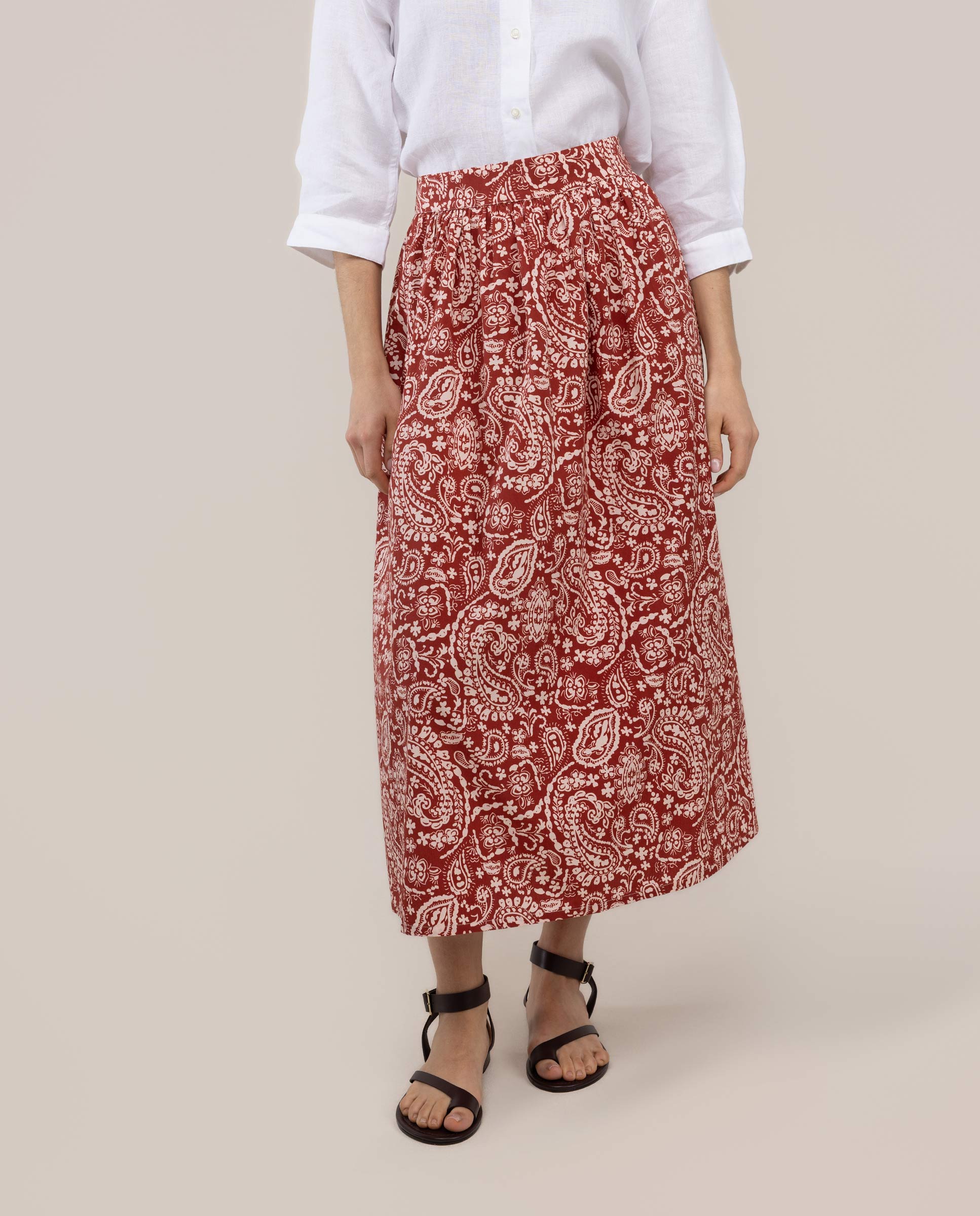 Falda Florence Midi Estampado