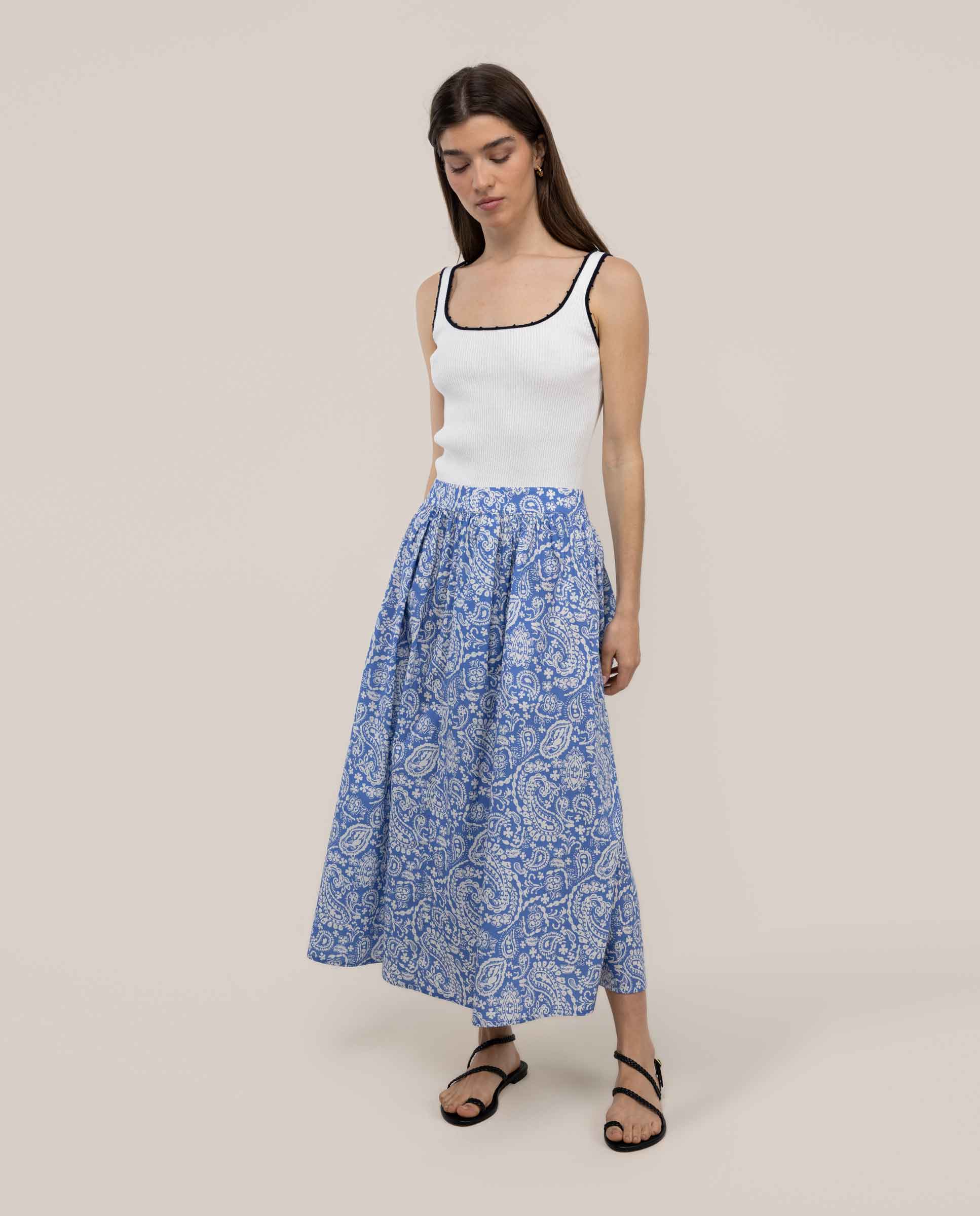 Falda Florence Azul