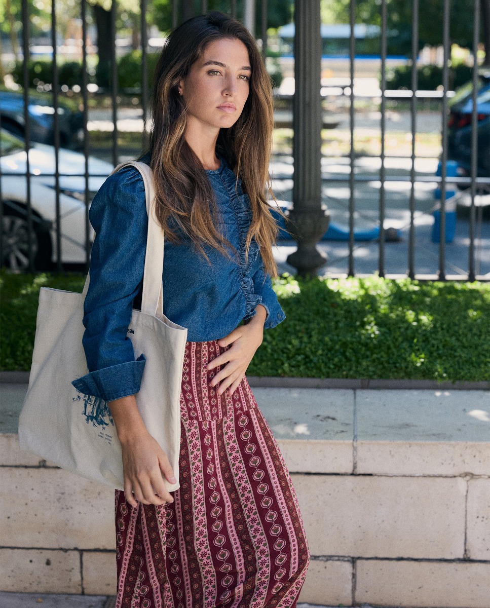 Simone Rock mit rosa Print
