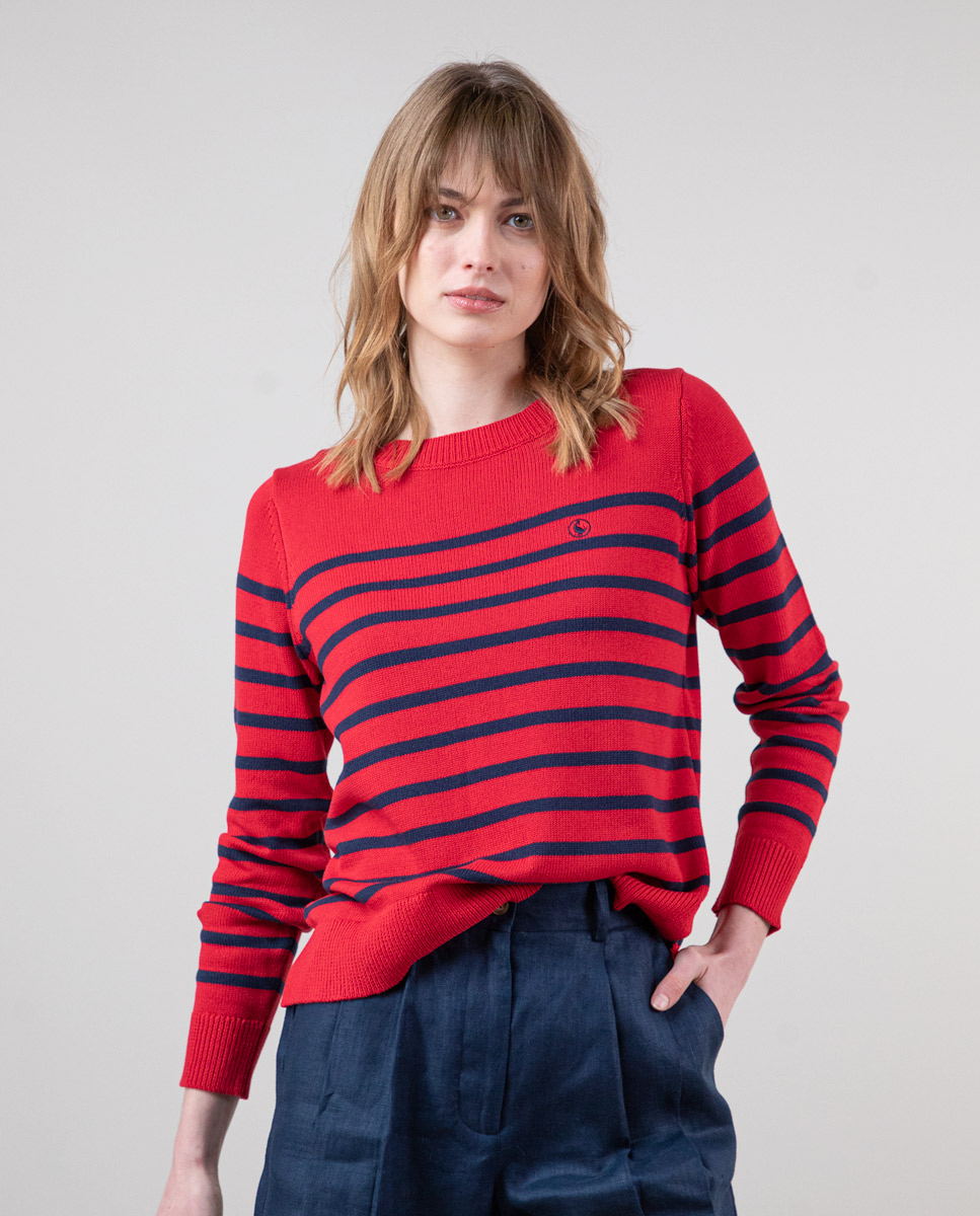 Matrosenpullover Rot