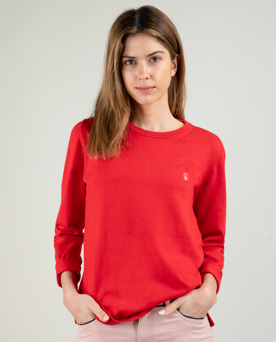 Jersey Cuello Redondo Rojo