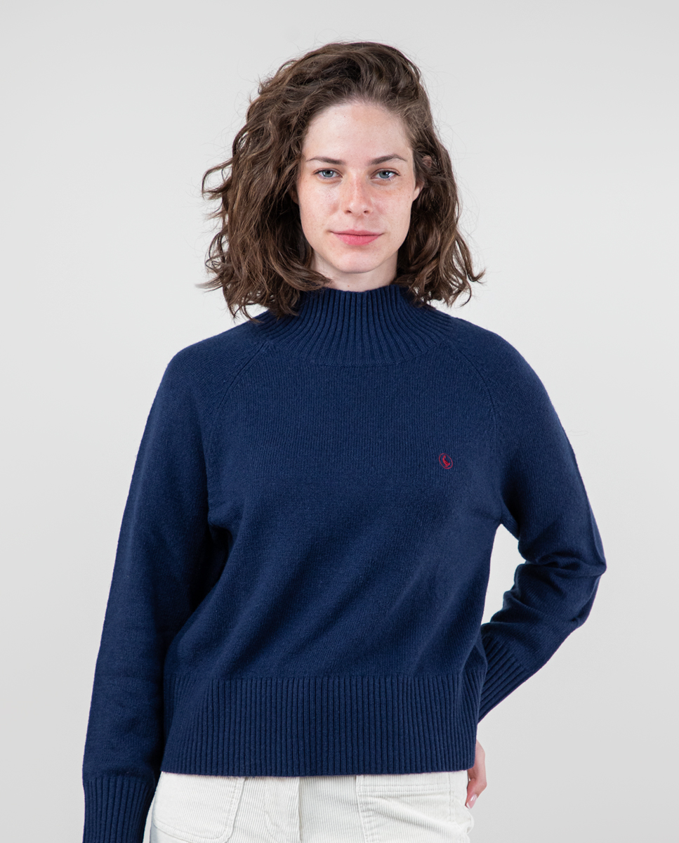 Pull Mérinos Marine