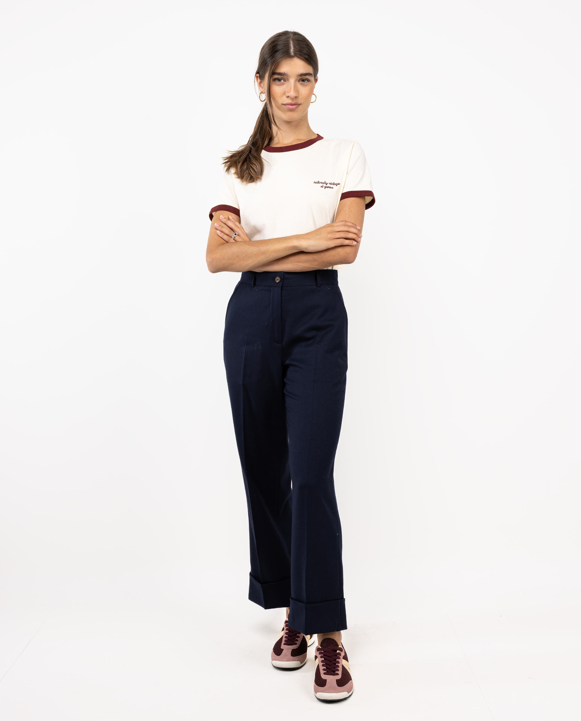 Camiseta Crudo Vivos Granate
