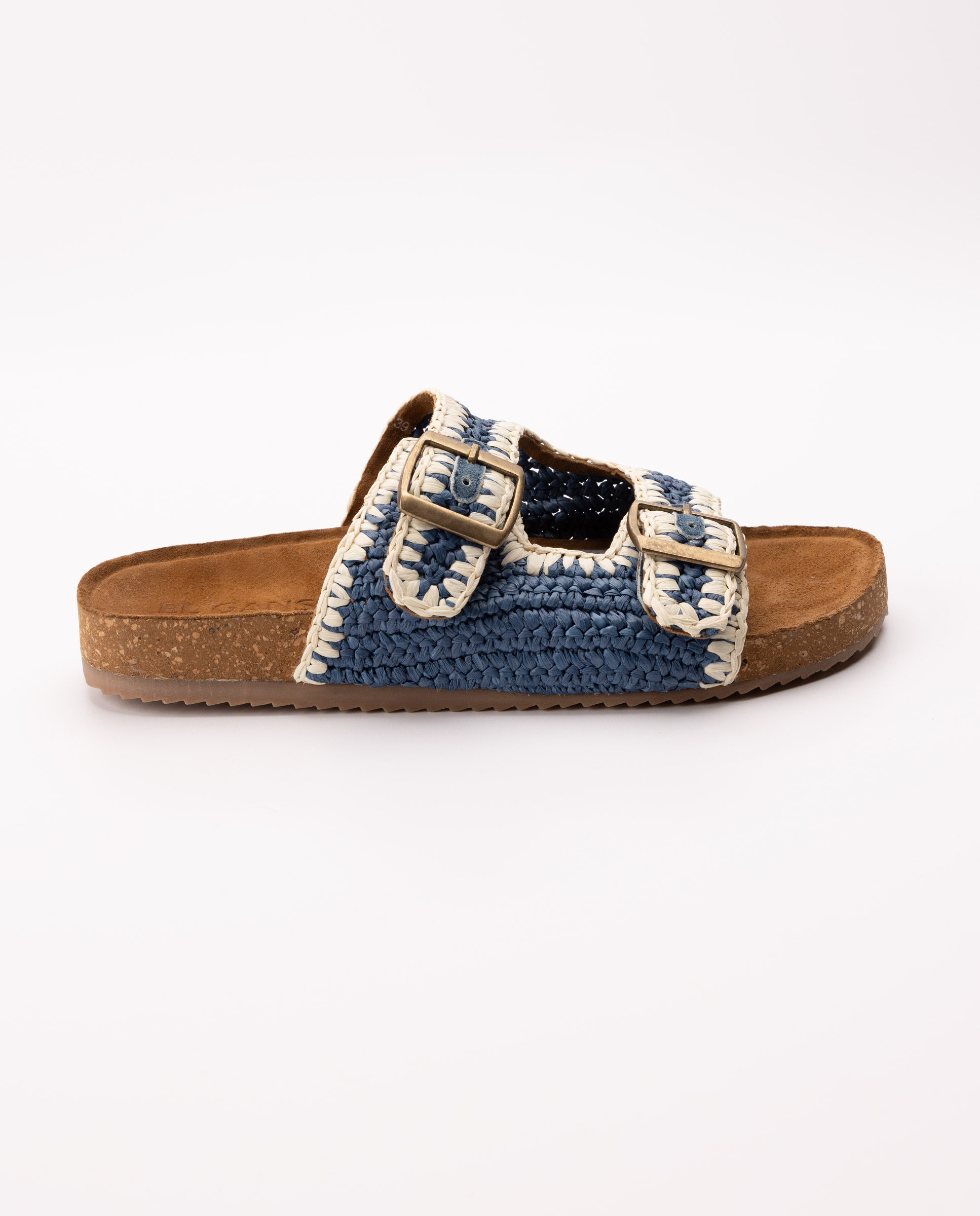 Sandalia Hebillas Azul