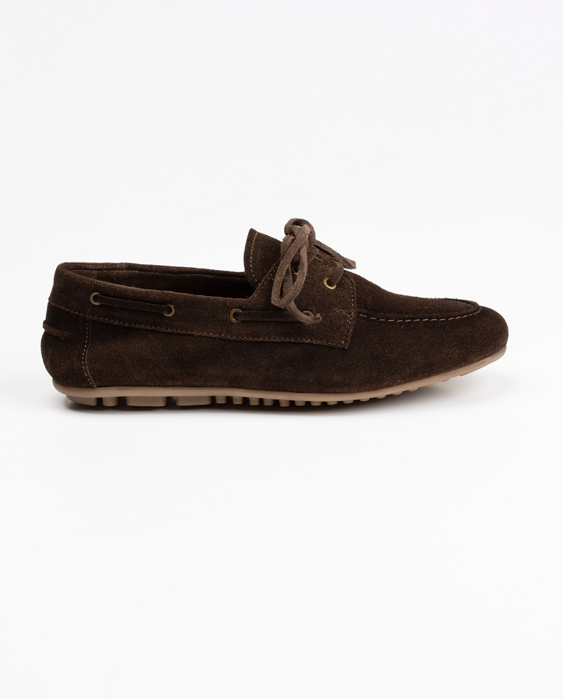 Brooke Nautical Brown Suede