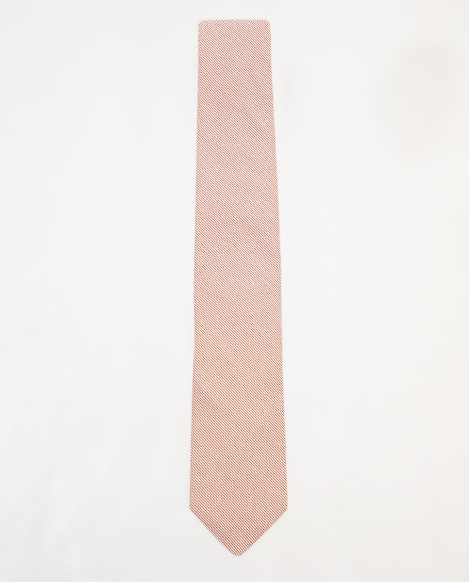 Red pinstripes tie