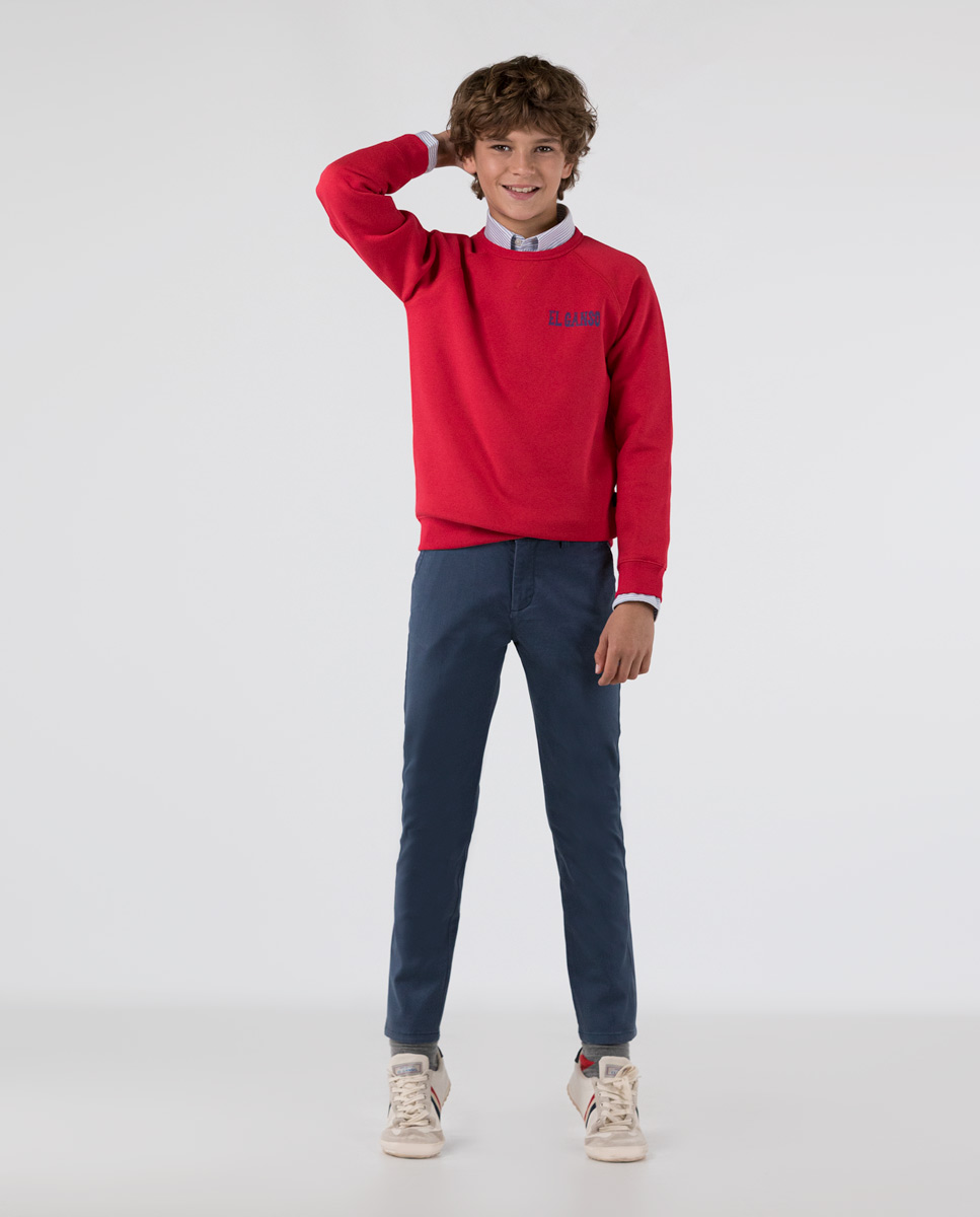 Pantalon Chino Bleu Clair