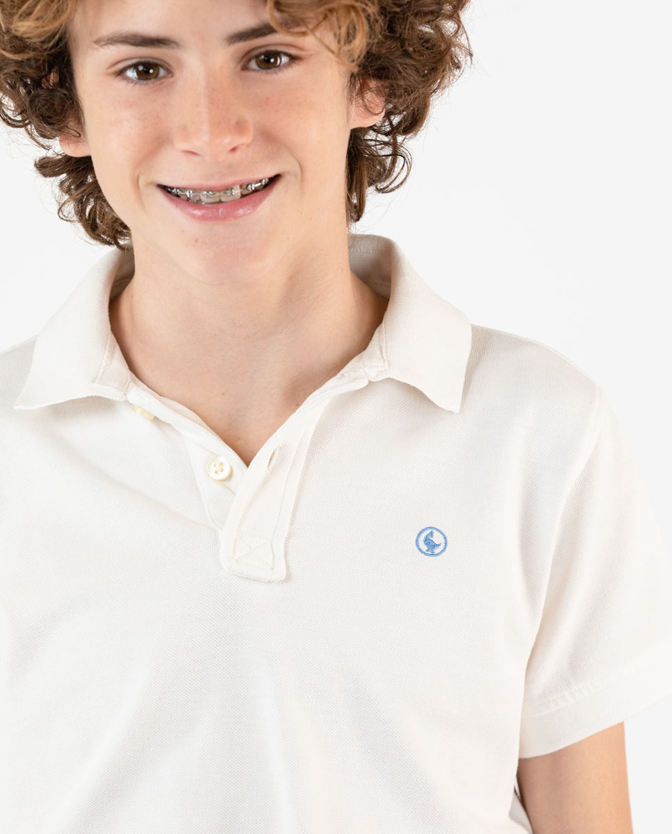 Polo Lavado Blanco