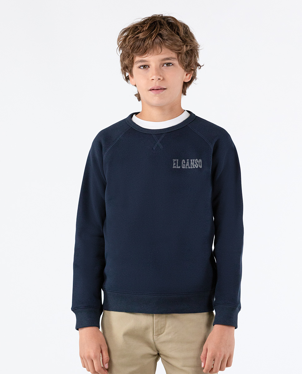 Navy Crew Neck Sweatshirt