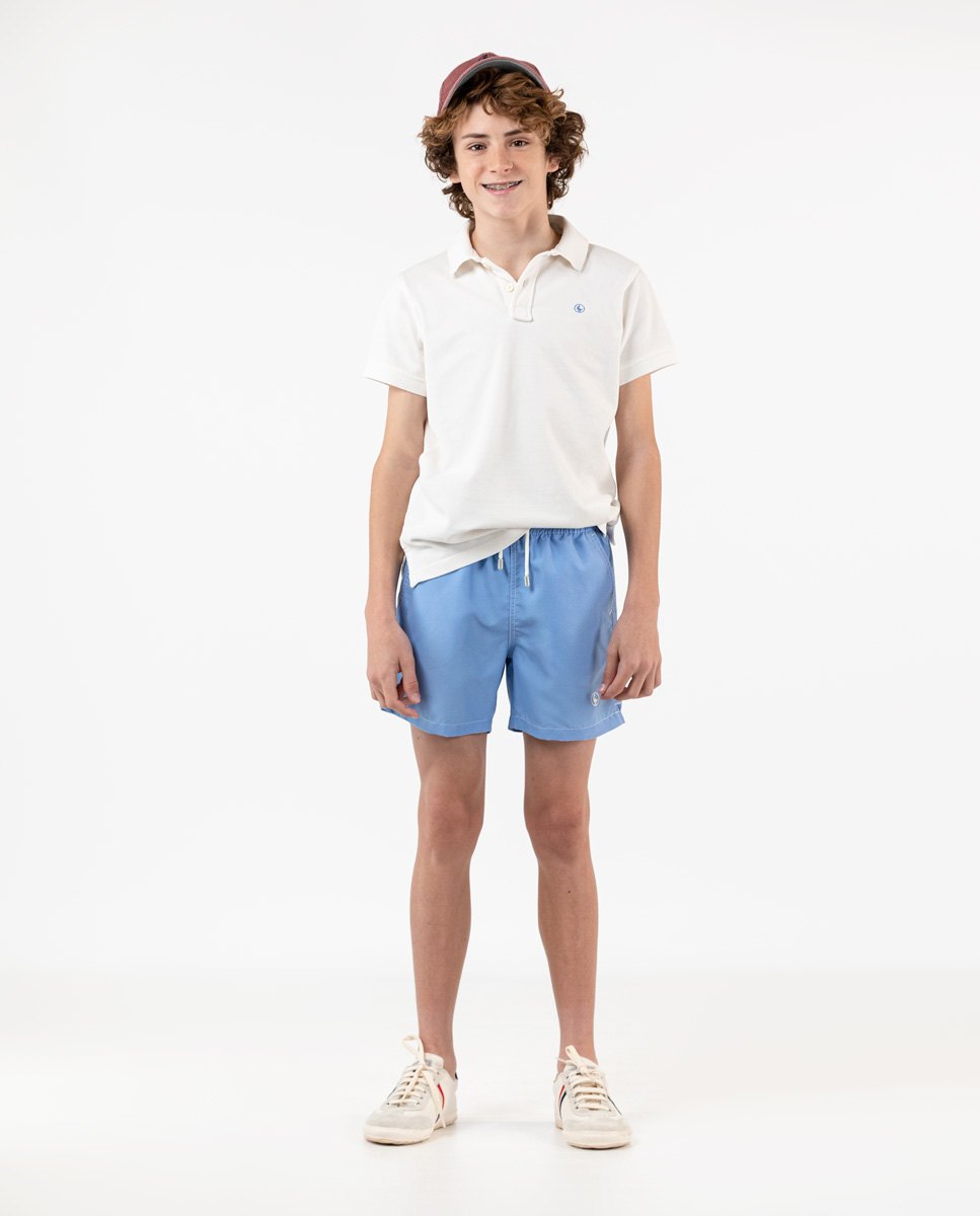 Badehose Gewaschen Uni Blau