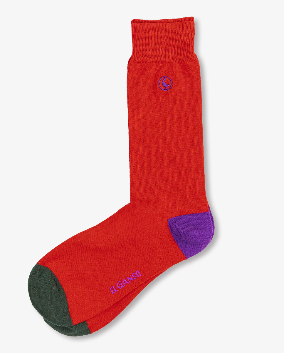 Chaussette Coton Rouge
