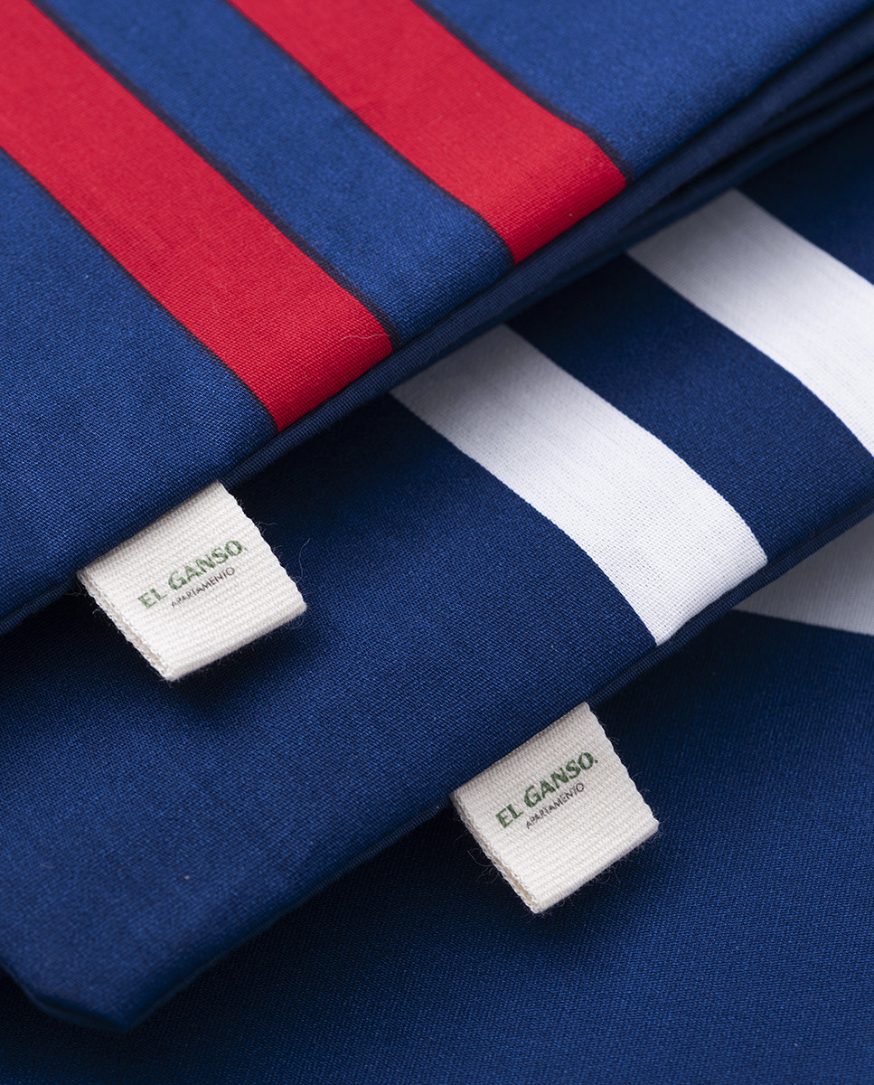 Juego de Funda Nórdica King Size 4 Piezas 180 Hilos Marino