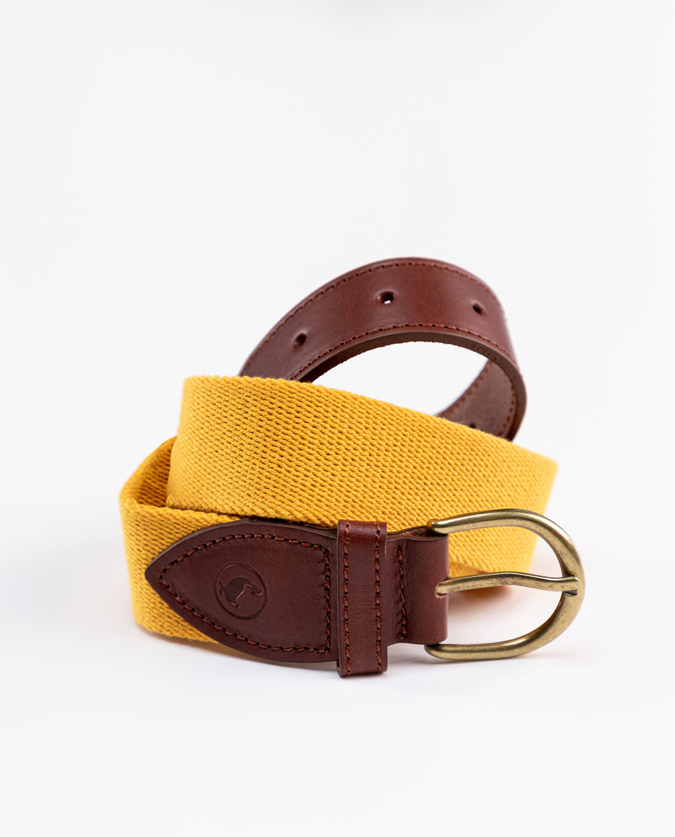 Cinturón Elástico Liso Amarillo