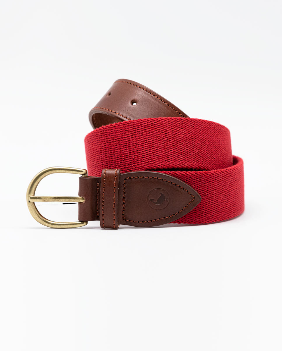 Cinturón Elástico Liso Rojo