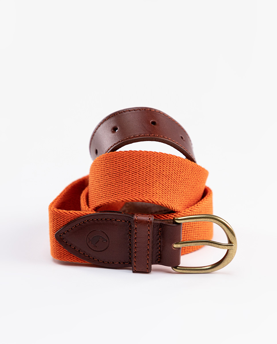 Cinturón Elástico Liso Naranja