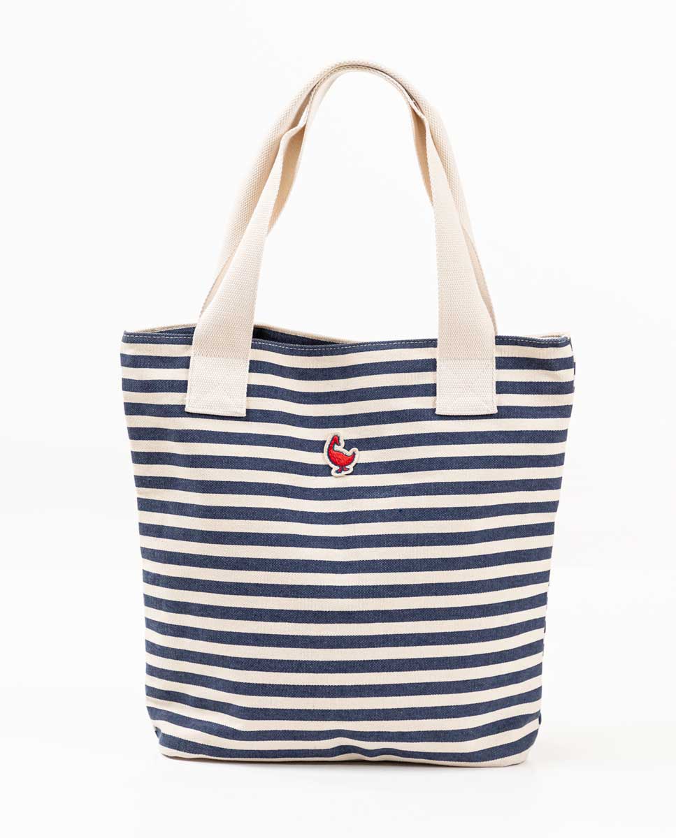 Tote Bag Toile Rayures Marine