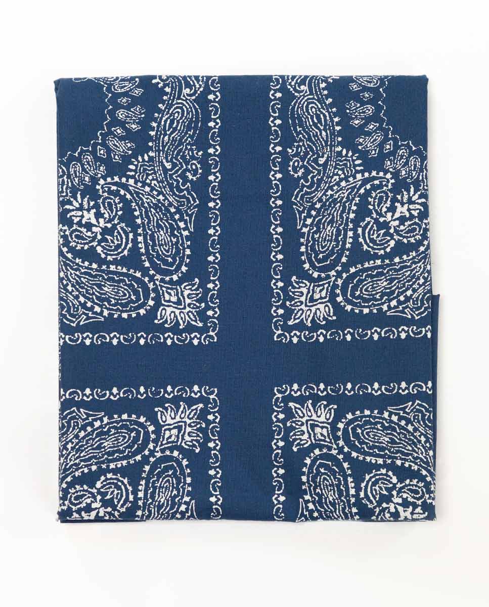 Tuch Paisley Blau