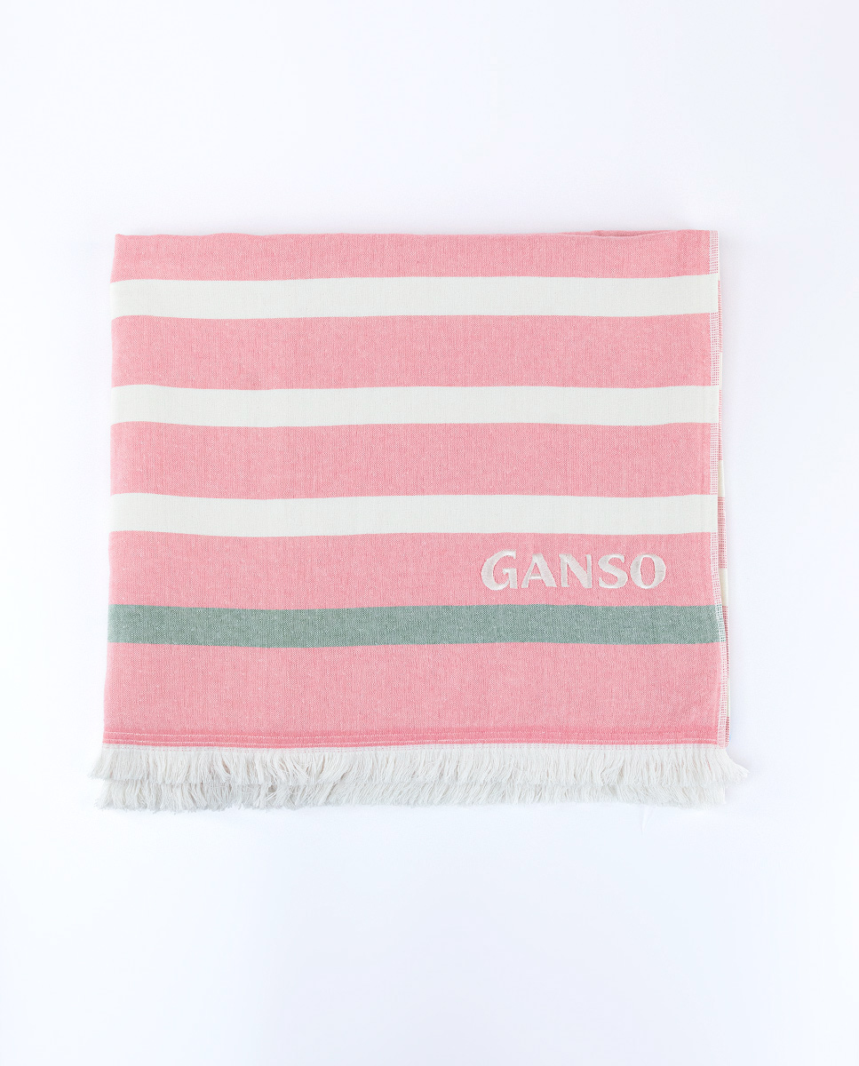 Striped Salmon Towel