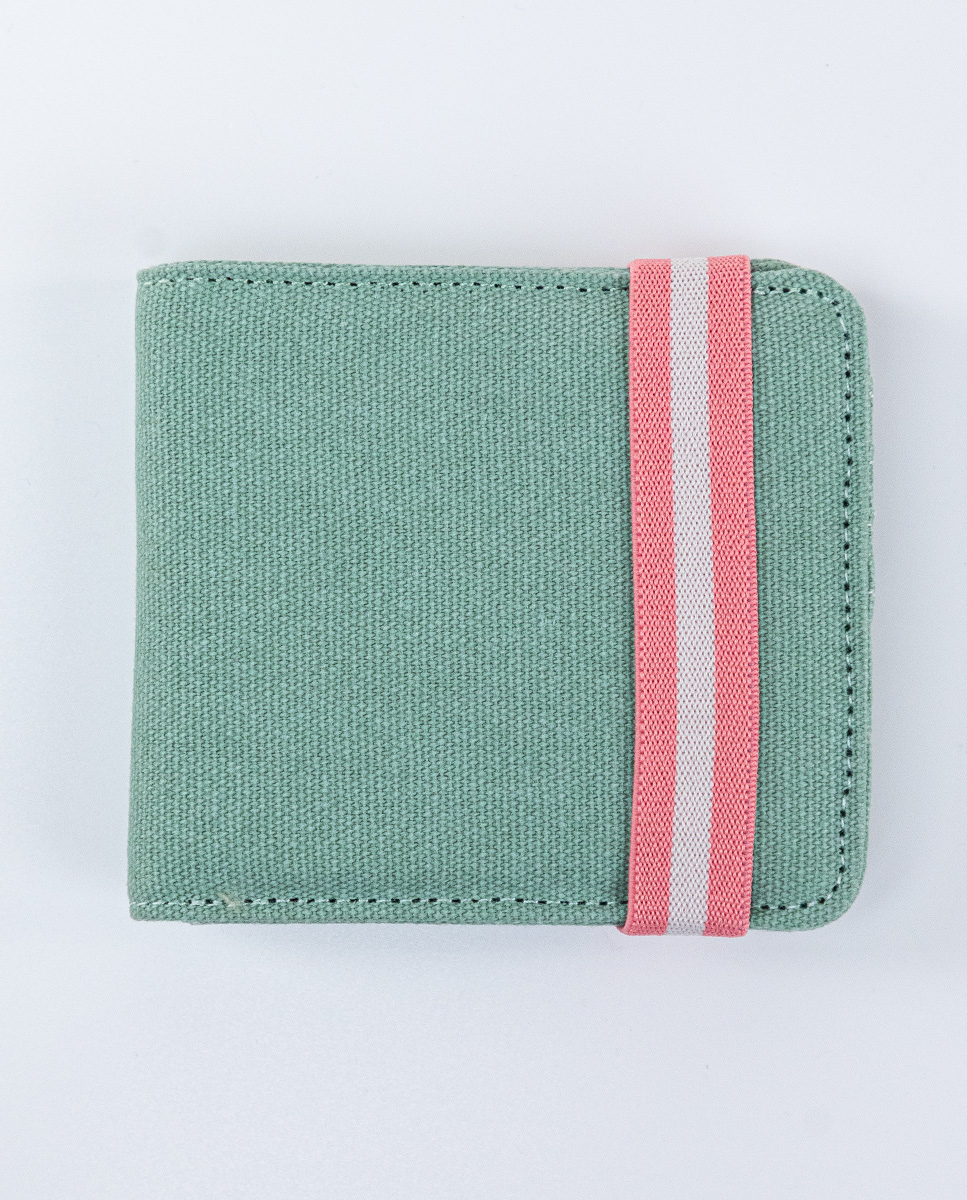 Porte-cartes Toile Vert