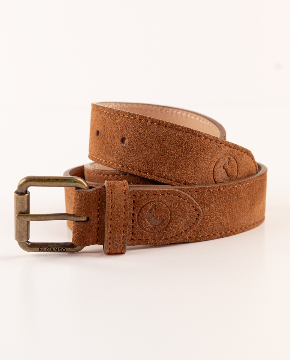 Cinto de camurça marrom