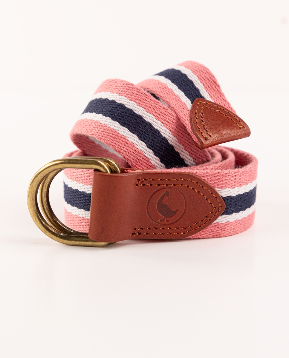 Ceinture Rouge Rayures Marine