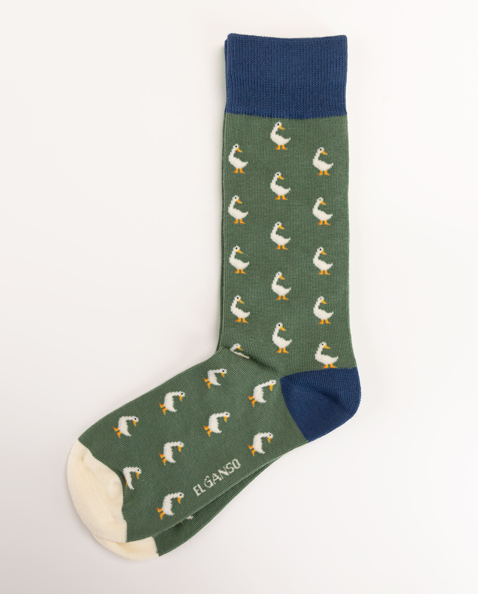 Meia de algodão Green Goose