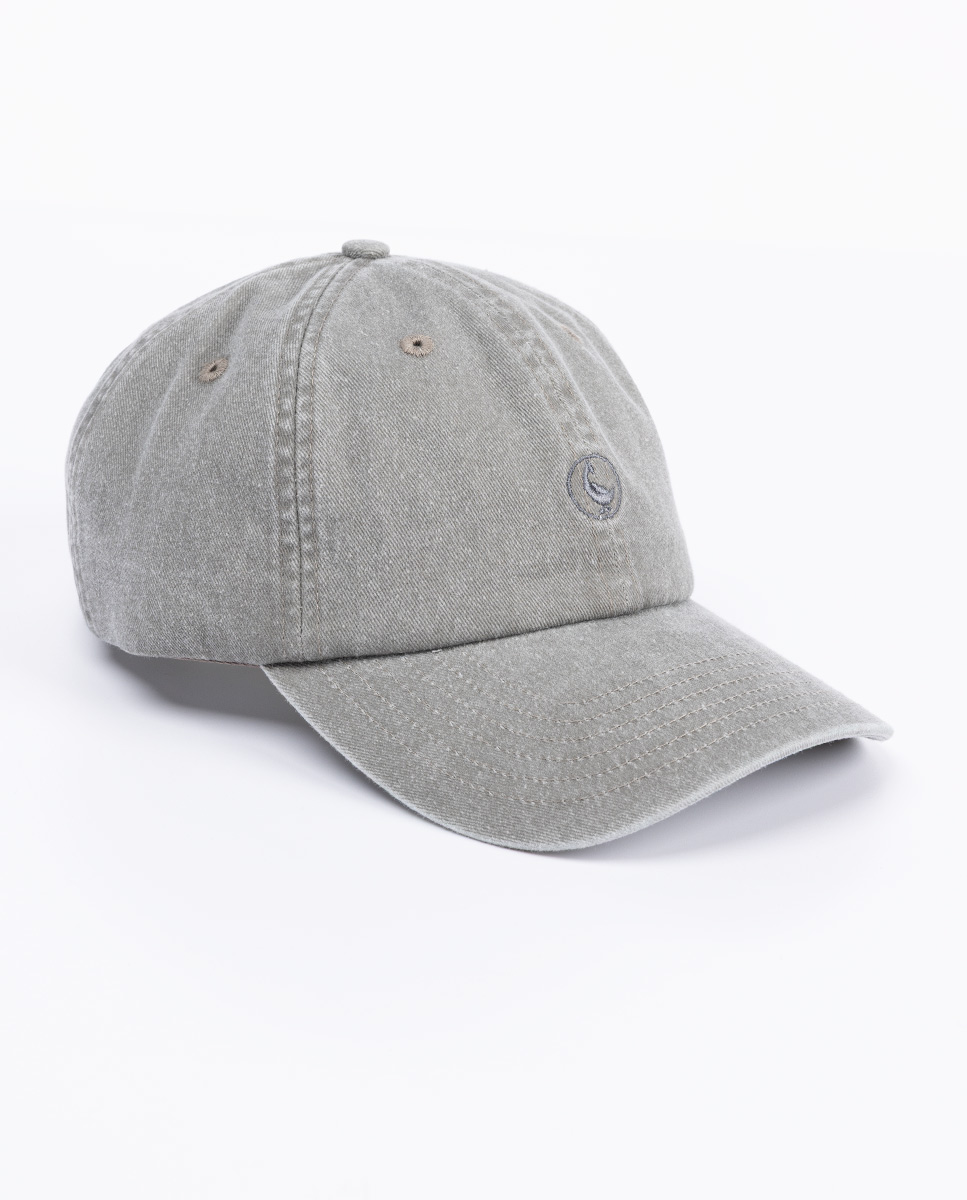 Gorra Algodón Lavado Gris