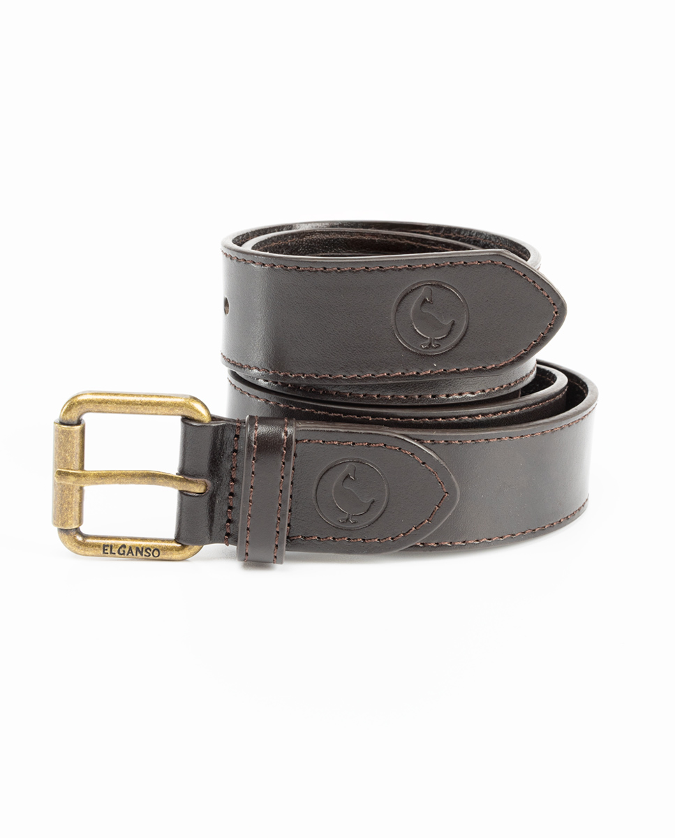 Cinto de couro marrom