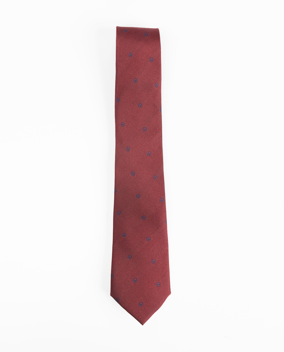 Corbata Logos Granate