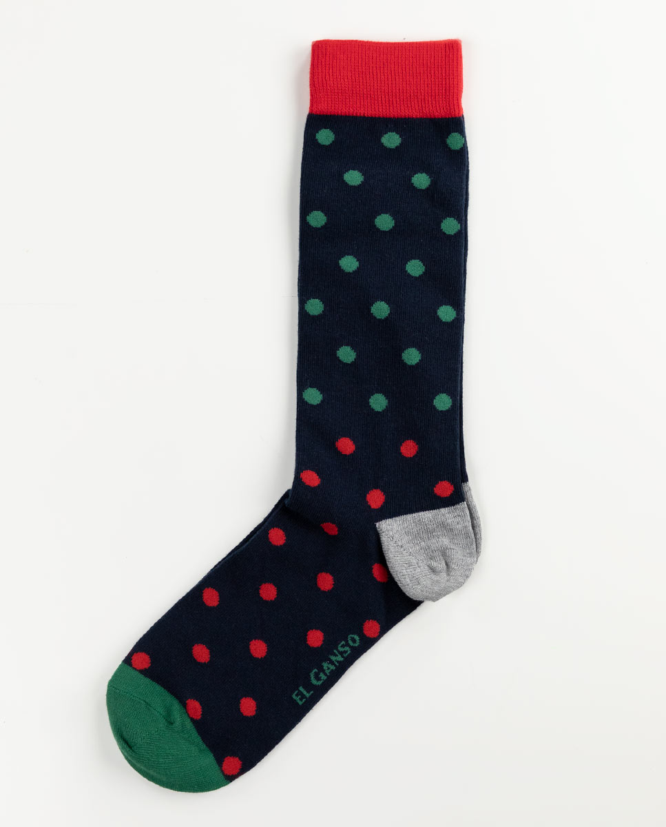 Calcetín Navy Dots