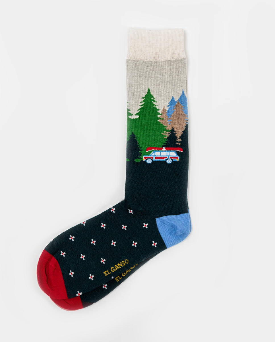 Chaussette Figurative Camping