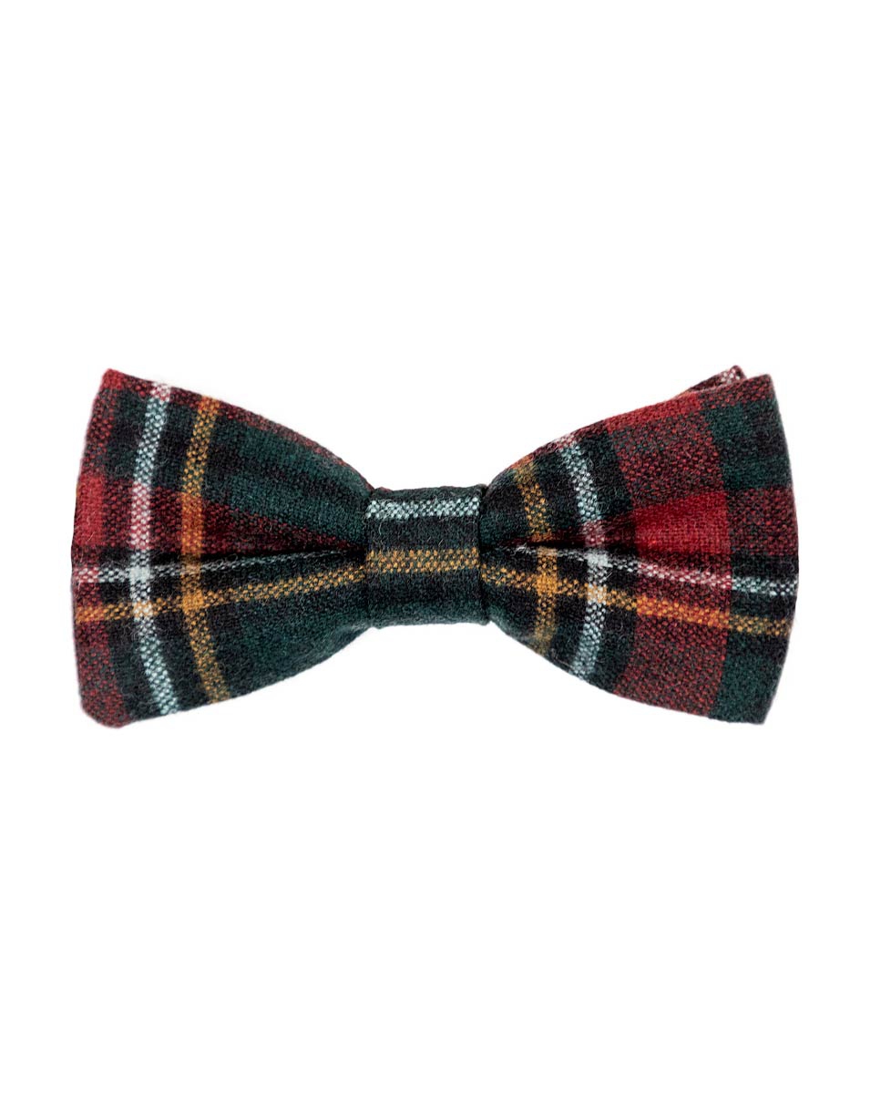 Green Tartan Bow Tie