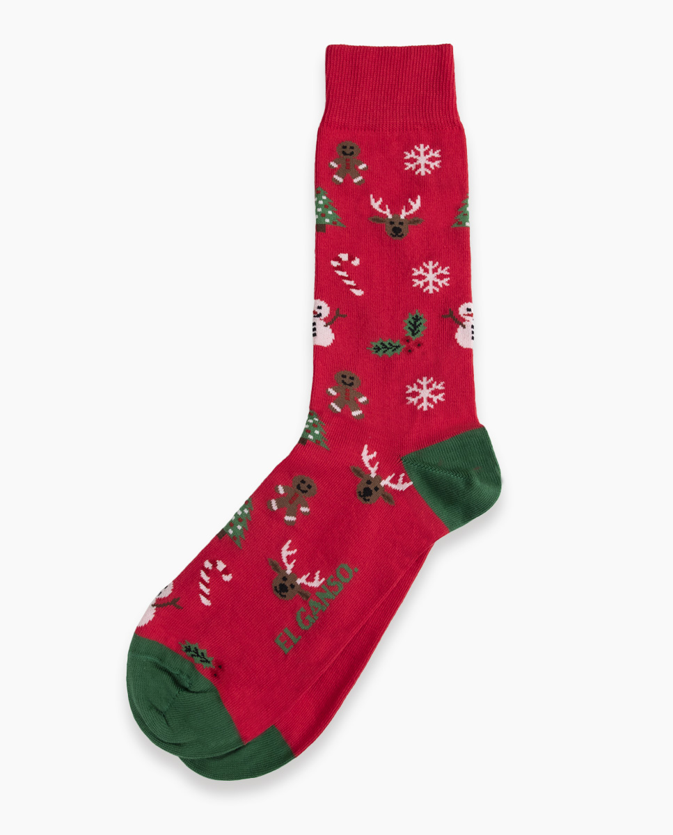 Red Wool Sock Figurative Christmas
