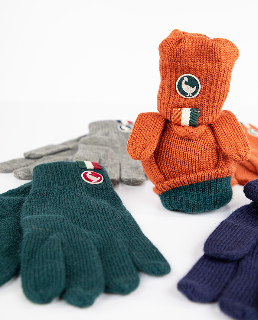 Luva de Lã Laranja