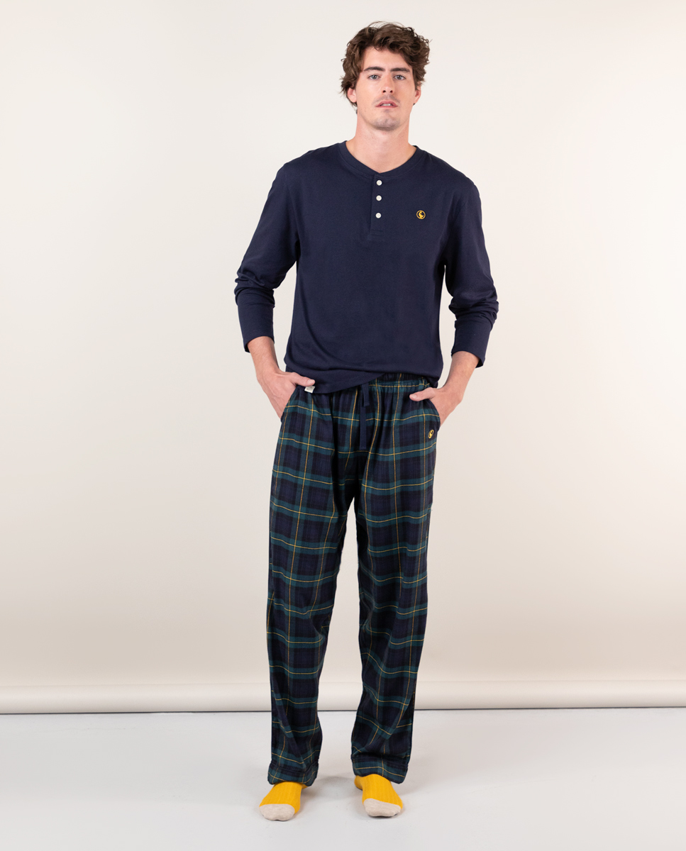 Pantalon Carreau Tartan Vert