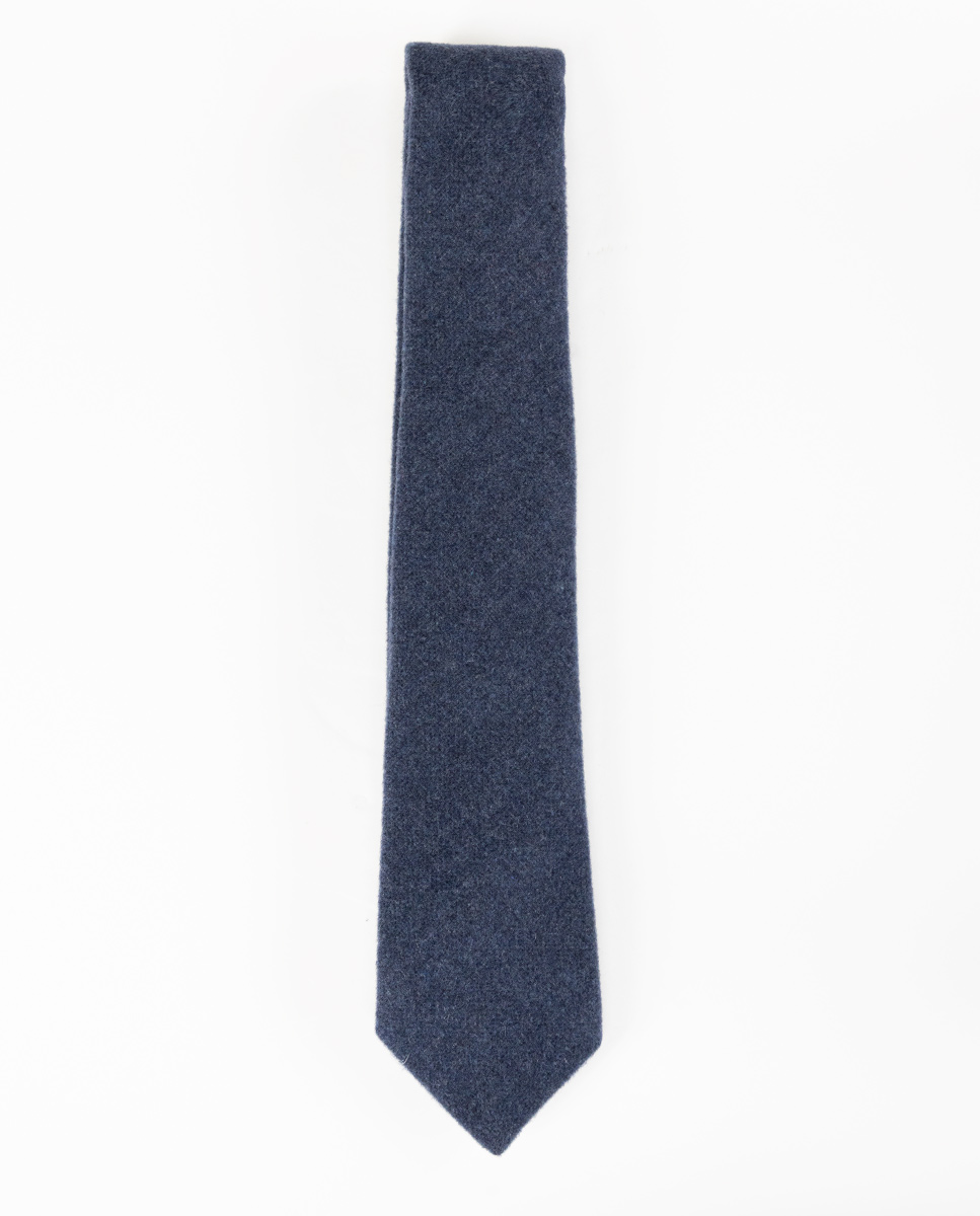 Mid Blue Wool Tie