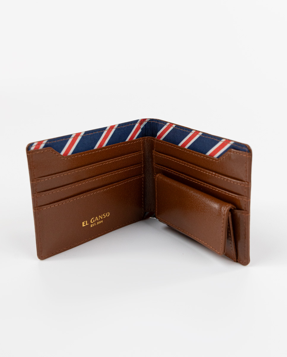 Carteira de couro marrom