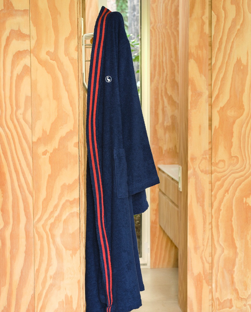 Albornoz Marino Logo Detalles Ribete Tallas S y M