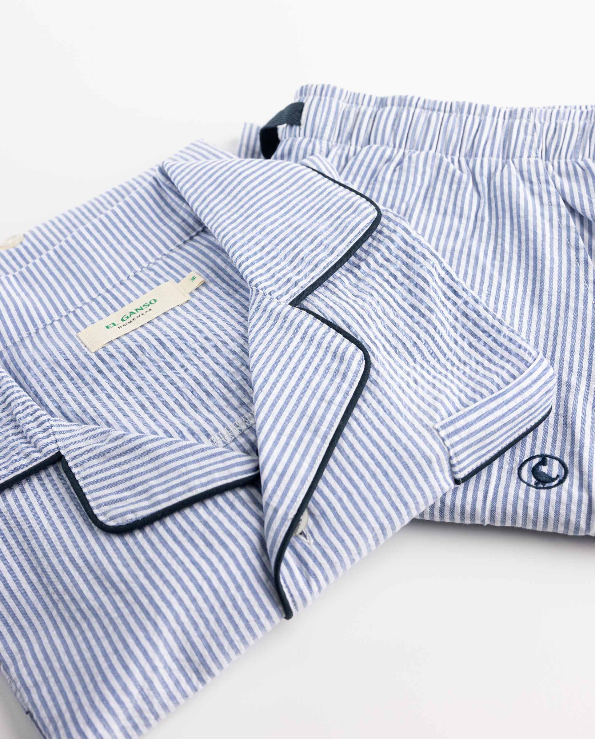 Blue Yale Stripe Pyjamas