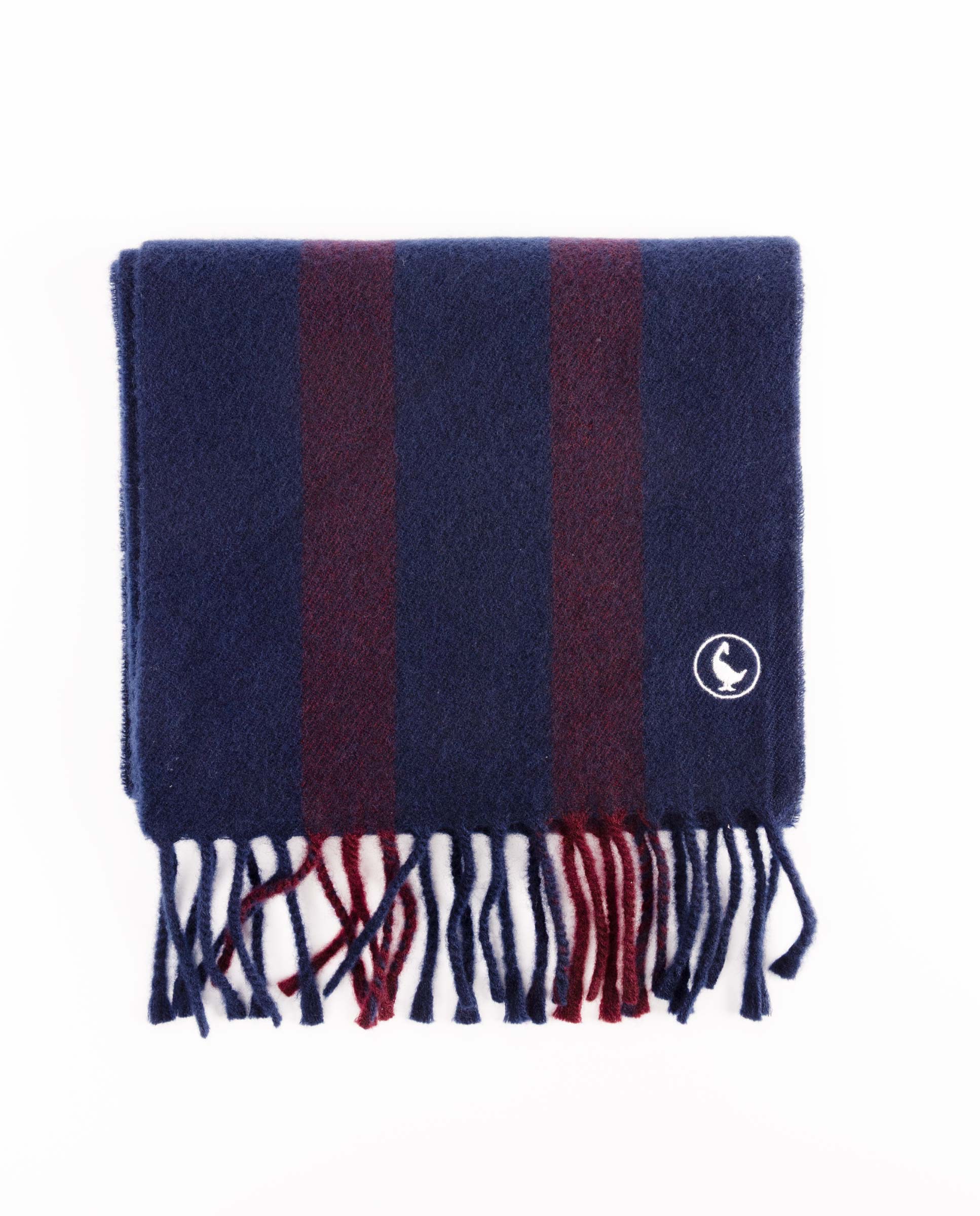Bufanda Lana Paneles Marino
