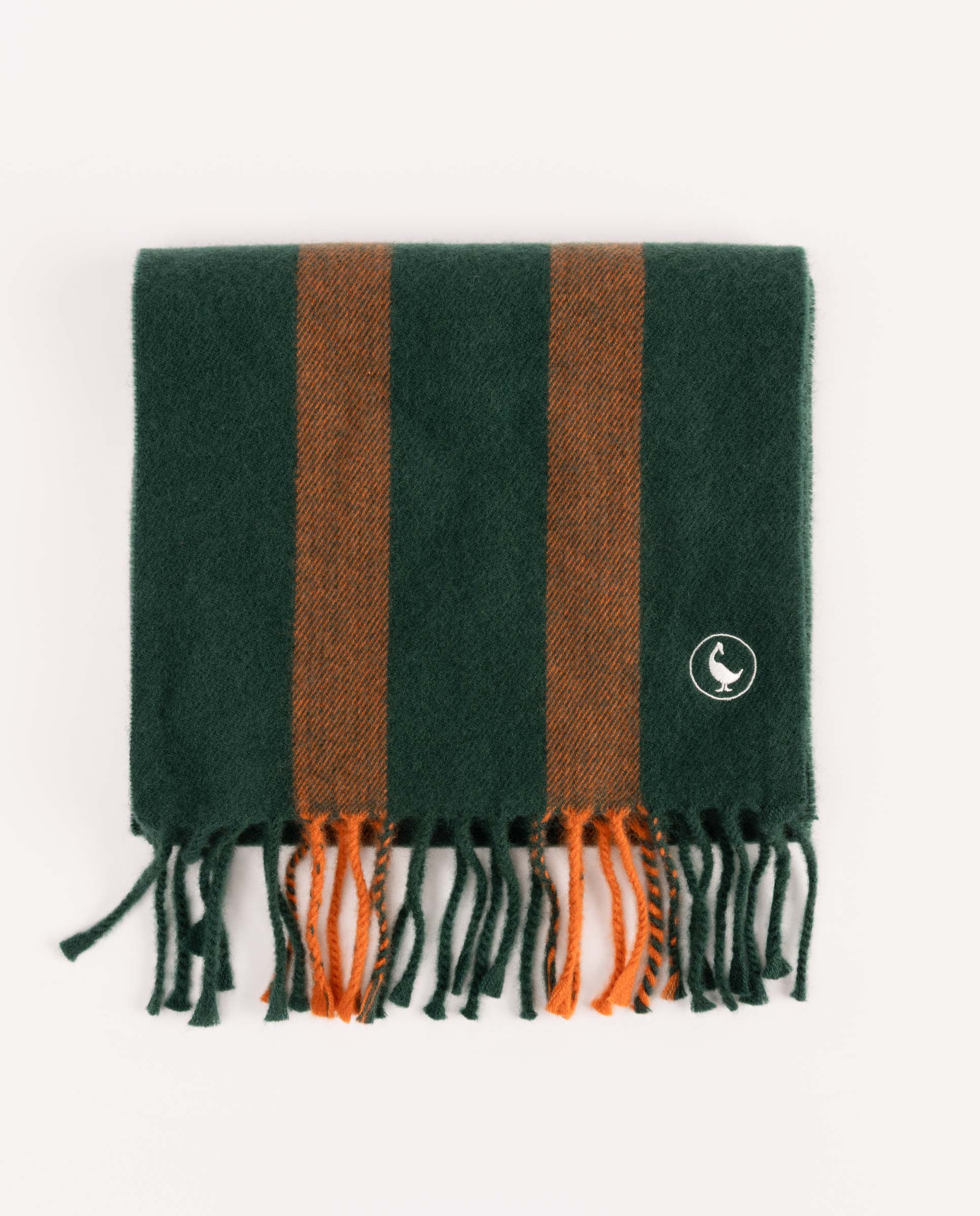 Bufanda Lana Paneles Verde