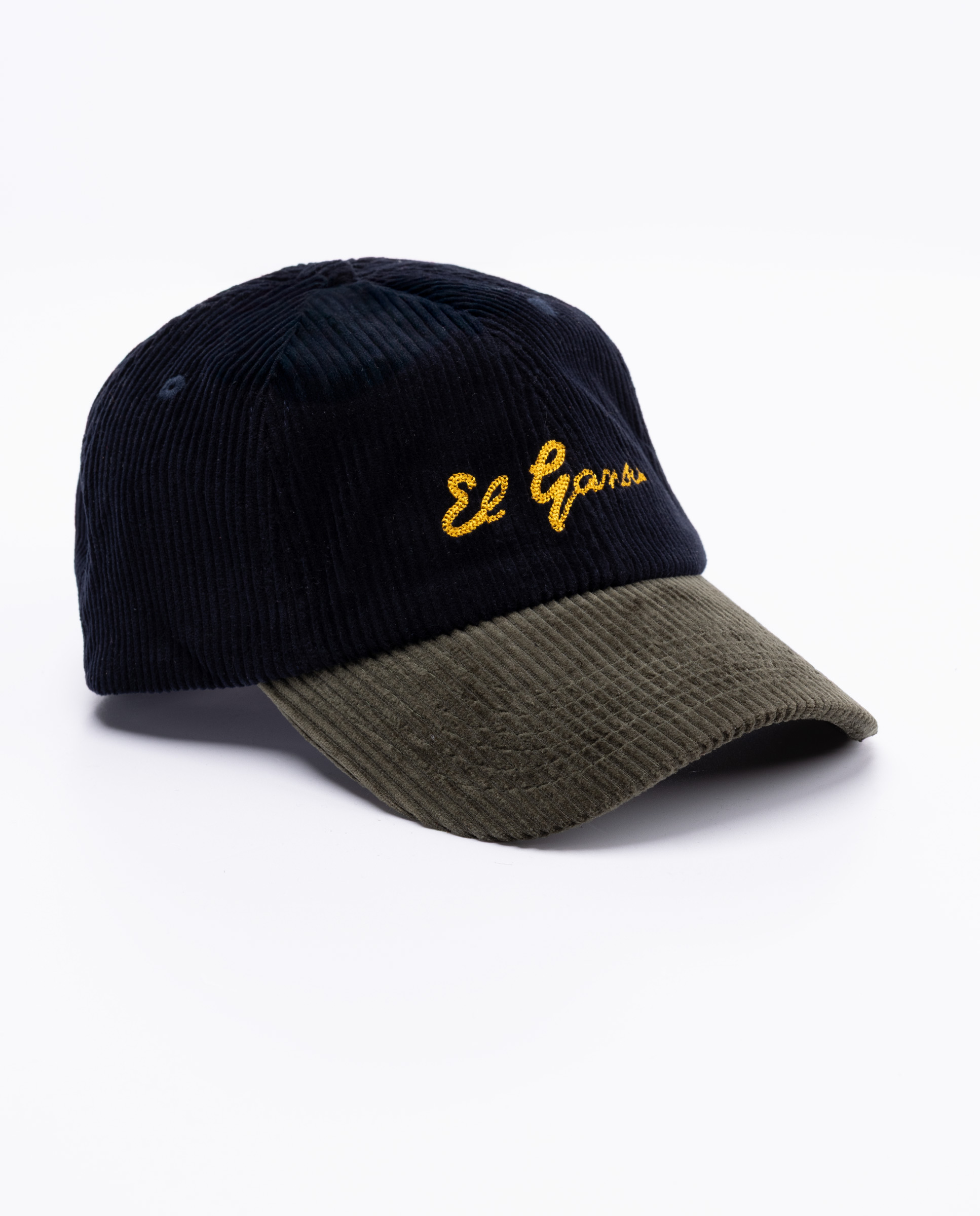 Casquette universitaire bicolore bleu marine