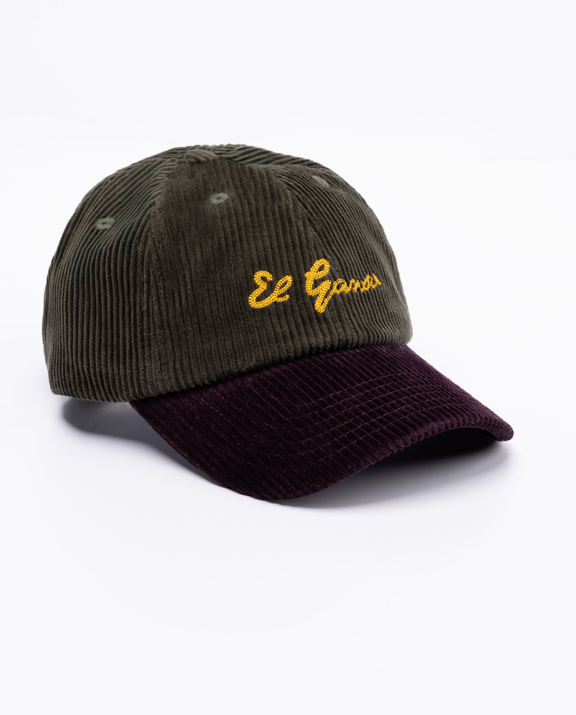 Casquette universitaire bicolore verte